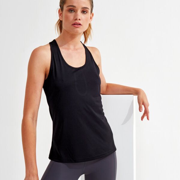 Women's TriDri® yoga knot vest Thumbnail