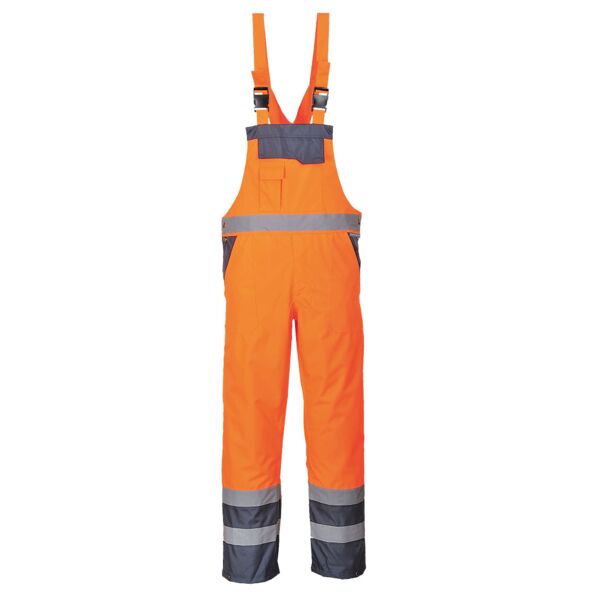 Hi-Vis Breathable Contrast Rain Bib and Brace Thumbnail